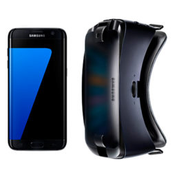 Samsung Galaxy S7 Smartphone, Android, 5.1, 4G LTE, SIM Free, 32GB with VR Headset Black